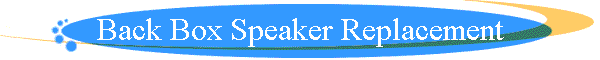 Back Box Speaker Replacement