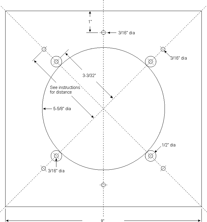 10 Inch Subwoofer Cut Out Template
